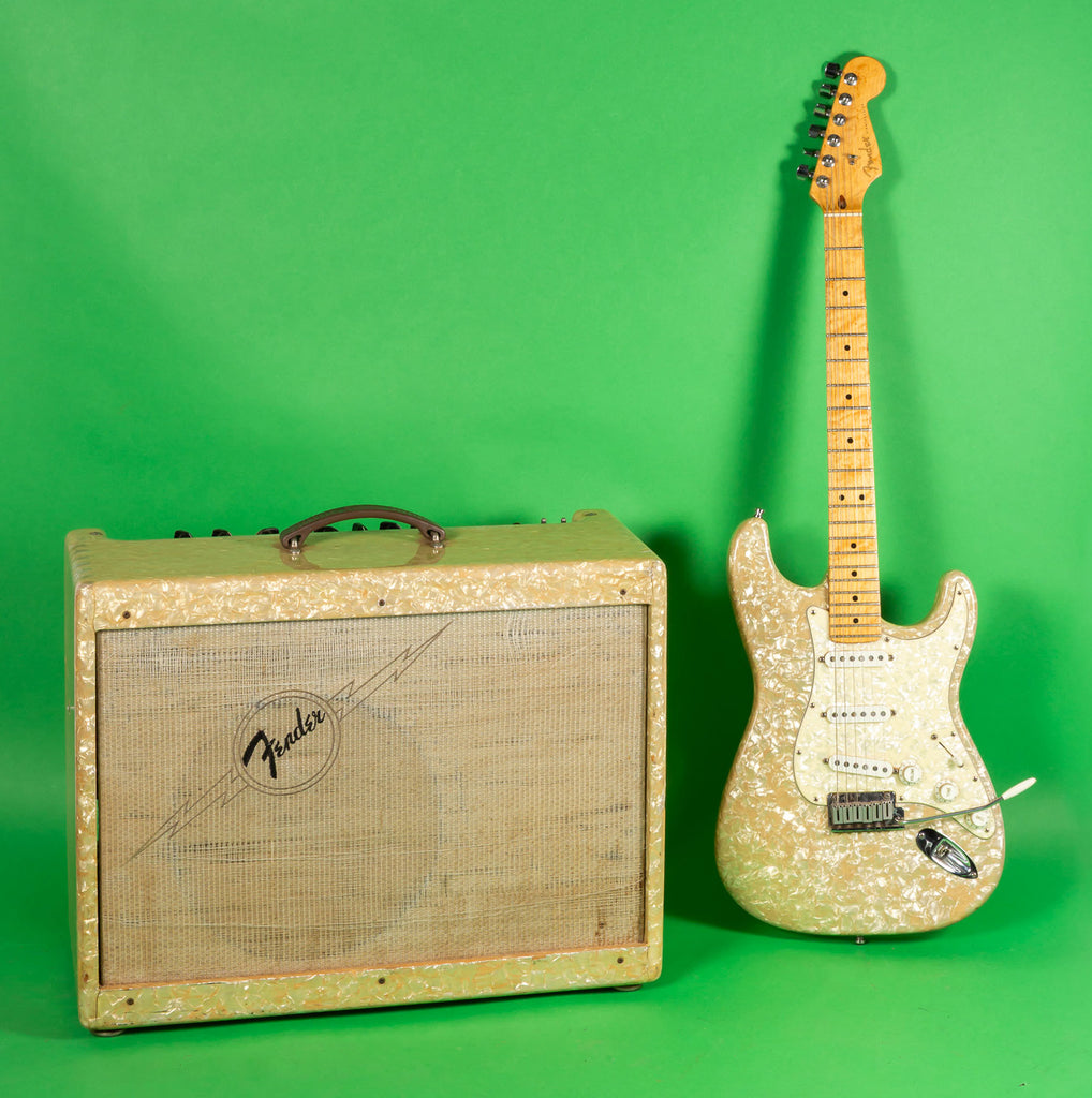 1995 Fender Custom Shop Stratocaster Mother of Toilet seat set MOTO