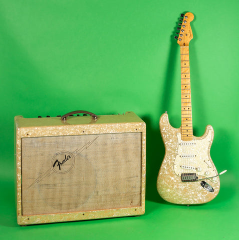 1995 Fender Custom Shop Stratocaster Mother of Toilet seat set MOTO