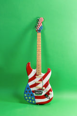 1983 Fender Precision Bass and 1985 Fender Stratocaster Buddy Miles Electric Flags